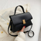 Bolso Grande de Hombro Retro con Cerradura