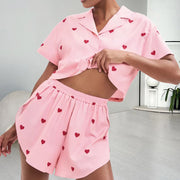 Pijama Camisola Estampado Corazones