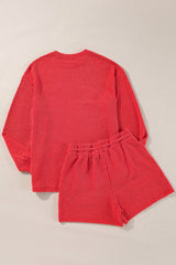 Pijama Navidad Cuello Redondo y Shorts