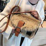 Bolso Peluche Bandolera Otoño