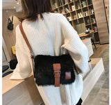 Bolso Peluche Bandolera Otoño