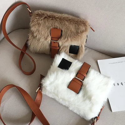 Bolso Peluche Bandolera Otoño