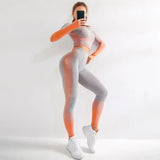Conjunto Yoga Sin Costuras Degradado