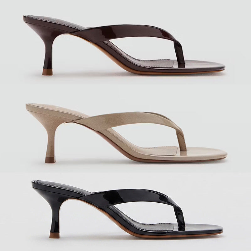 Mules Charol Tacón 6,5 cm