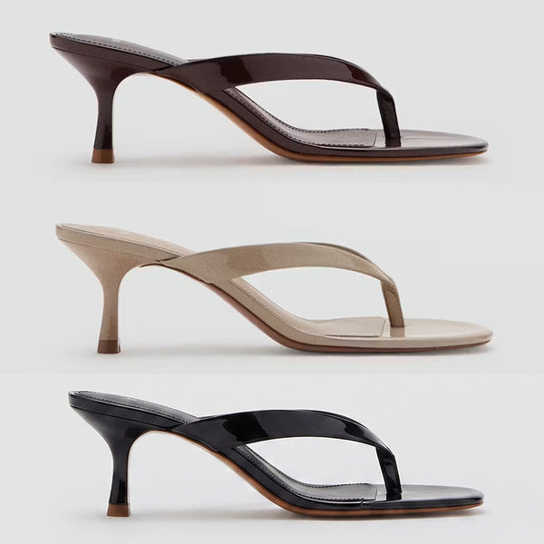 Mules Charol Tacón 6,5 cm