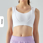 Sculpt one-piece run bra