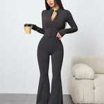 Zip flare yoga set