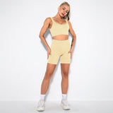 Seamless short sleeve set
