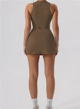 Half neck sculpt top