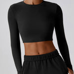 Thread crop sculpt top