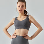 Sculpt one-piece run bra