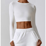 Thread crop sculpt top