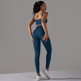 Jacquard knit yoga set
