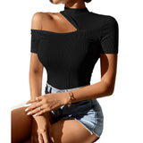 One shoulder crop top