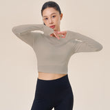 Thread crop sculpt top
