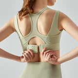 Sculpt one-piece run bra