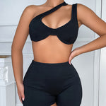 Off-shoulder tube set