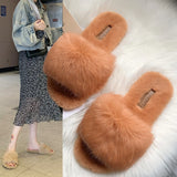 Cozy fluffy slippers
