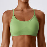 Knit cross sculpt bra