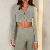 Denim knit sculpt set