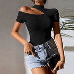 One shoulder crop top