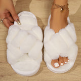 Fluffy cozy slippers