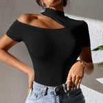 One shoulder crop top